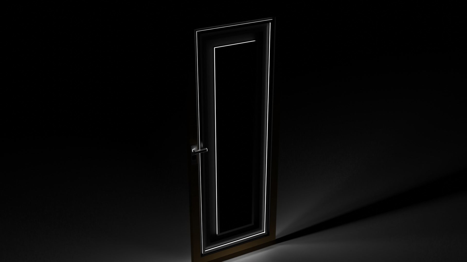 Modern doors Free 3D model_3