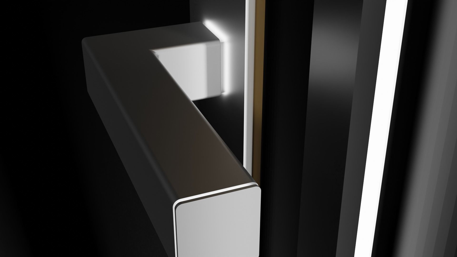 Modern doors Free 3D model_2