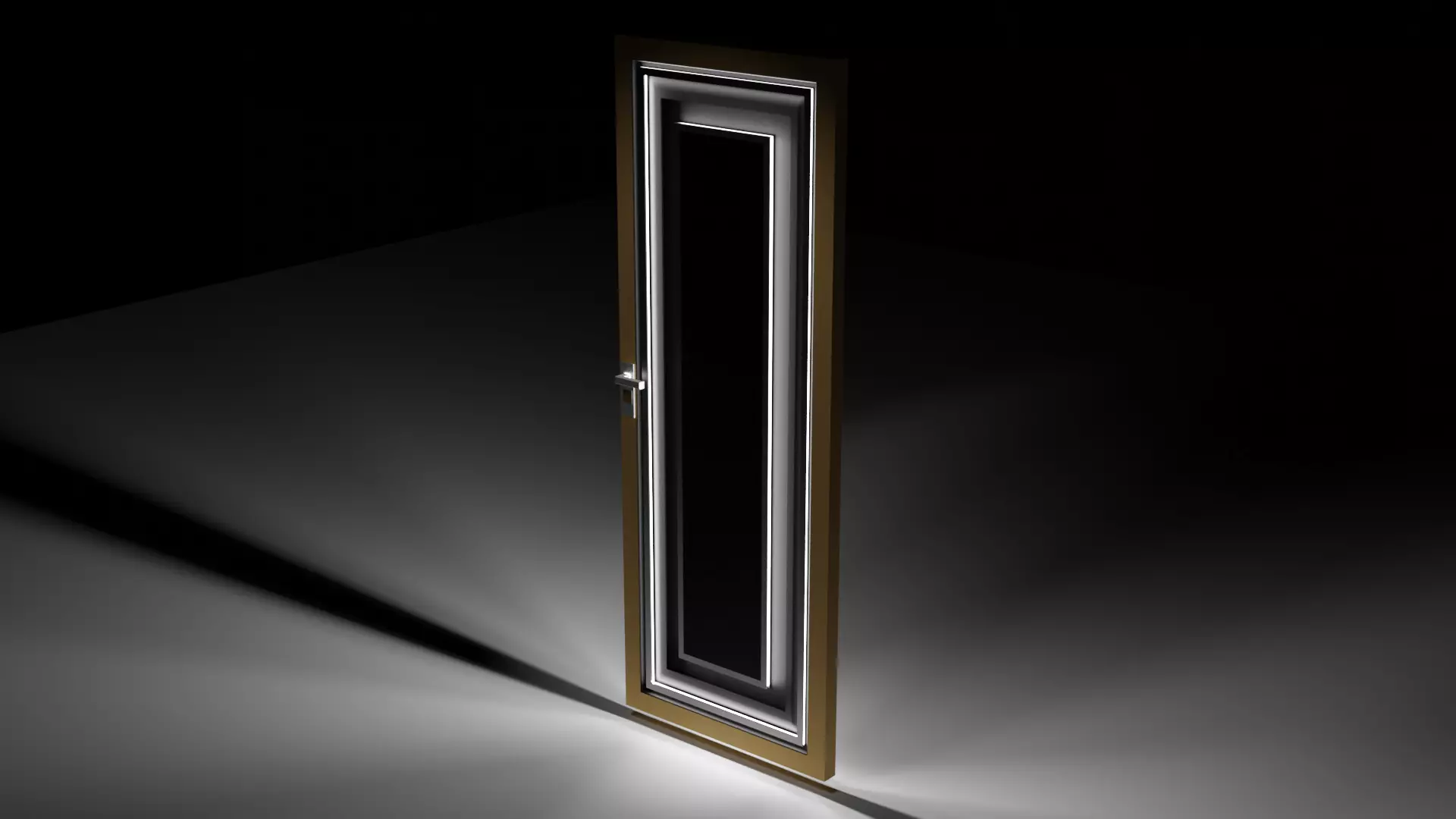 Modern doors Free 3D model_0