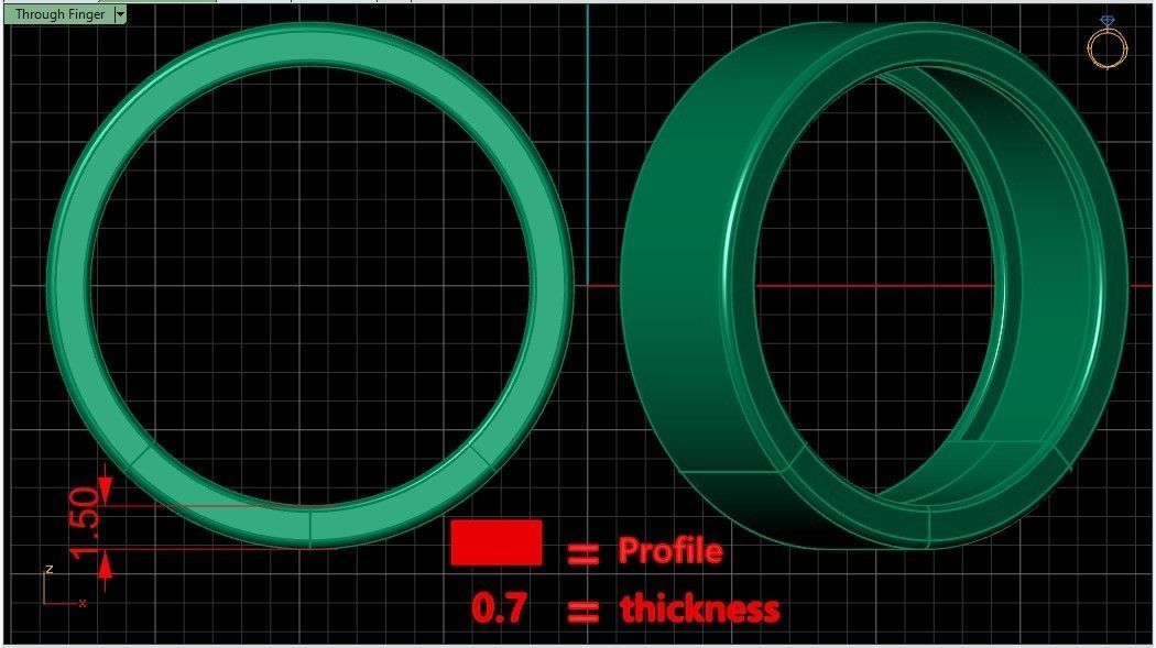 Pack of 114 rings in all sizes and widths 36-MWC 3D print model_3