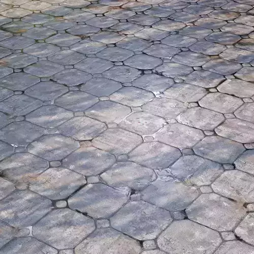 Mrf Wet Pavement Set03 Free low-poly 3D model