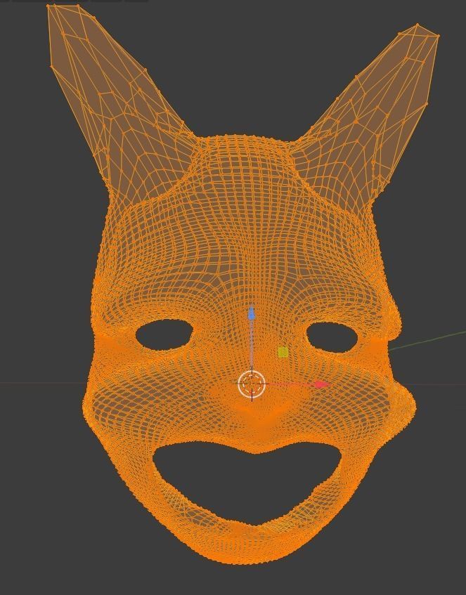 Creepy crying mask 3D print model_2