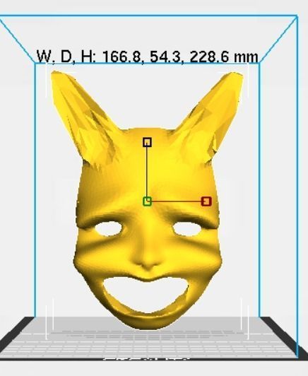Creepy crying mask 3D print model_3