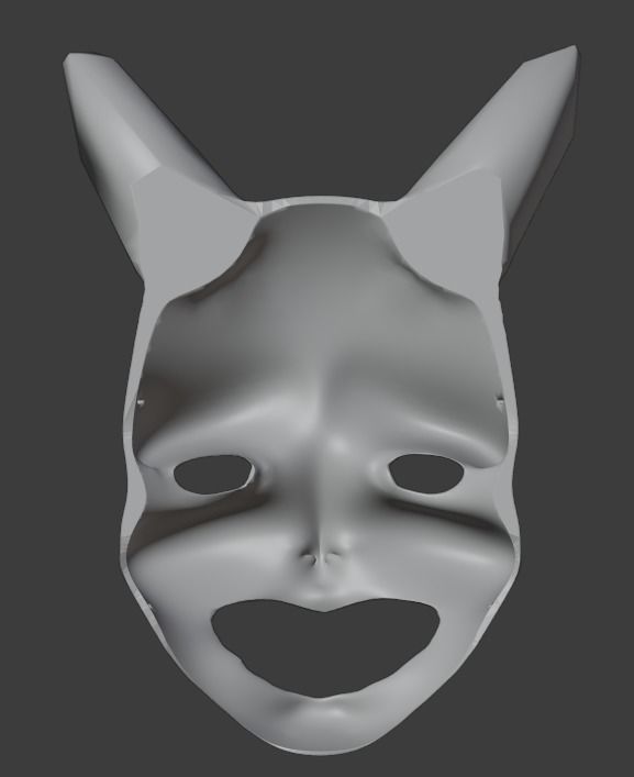 Creepy crying mask 3D print model_1