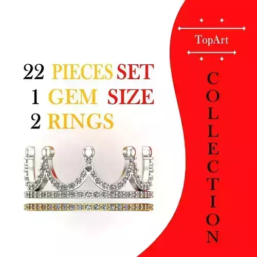 Collection of Eternity Rings With CROWN Sets of 11Ring Sizes