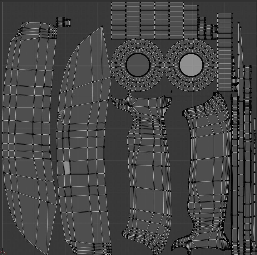 Hunting knife 3D model_17