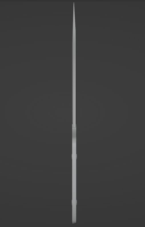 Hunting knife 3D model_11