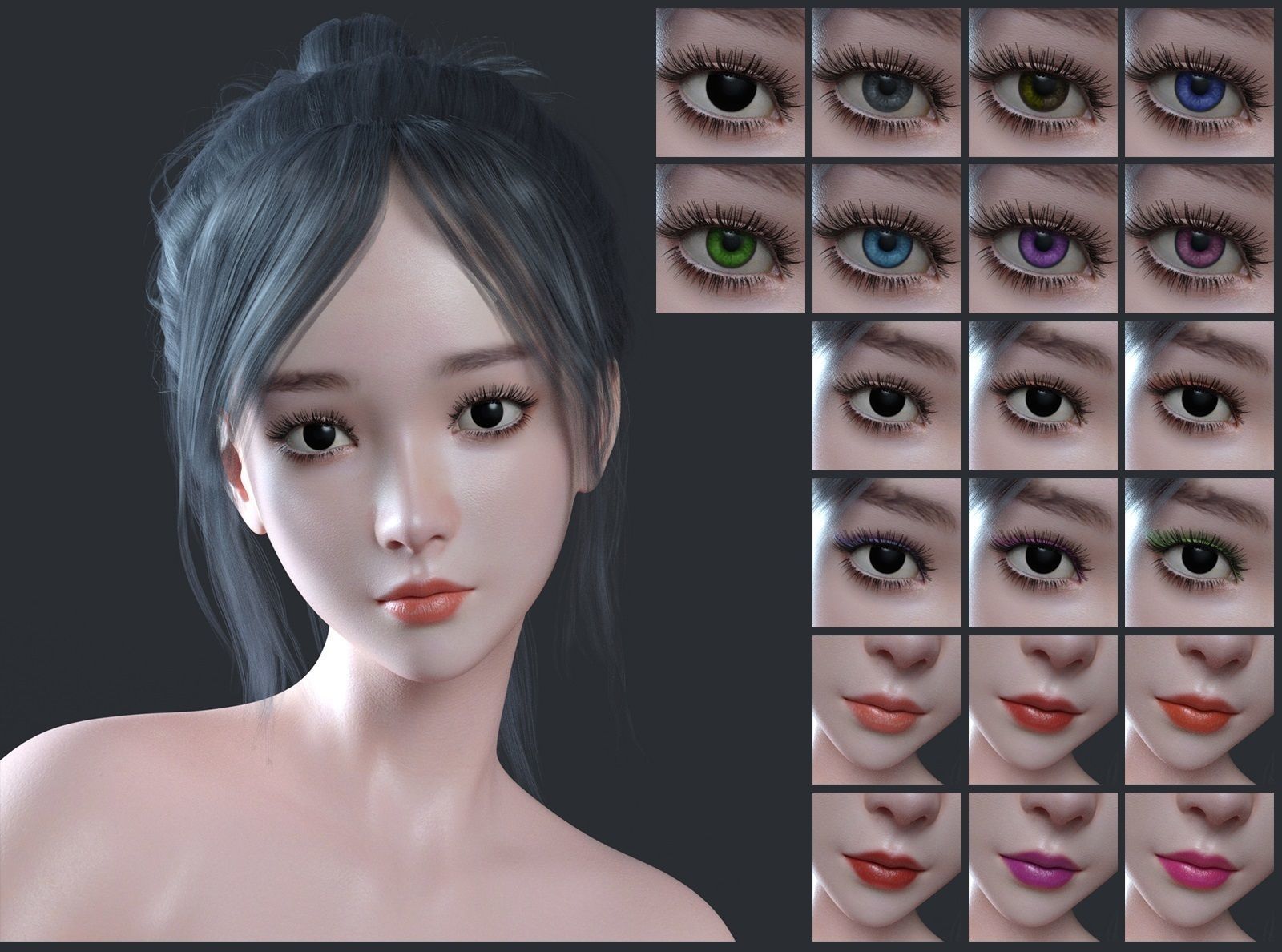 Yuuki Asami For Genesis 81 Female 3D model_1