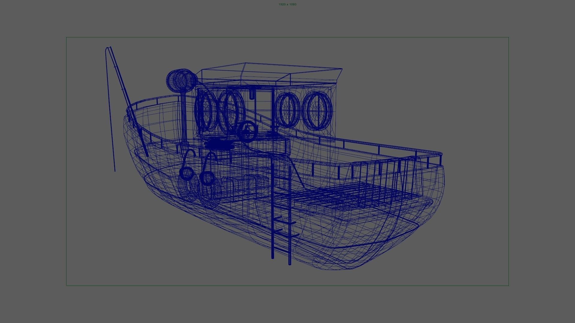 Watercraft Boat Cartoon Ship Free 3D model_15