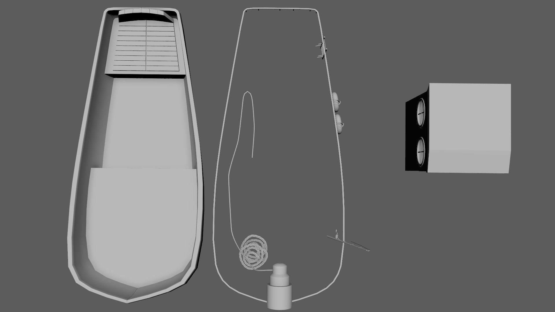 Watercraft Boat Cartoon Ship Free 3D model_25