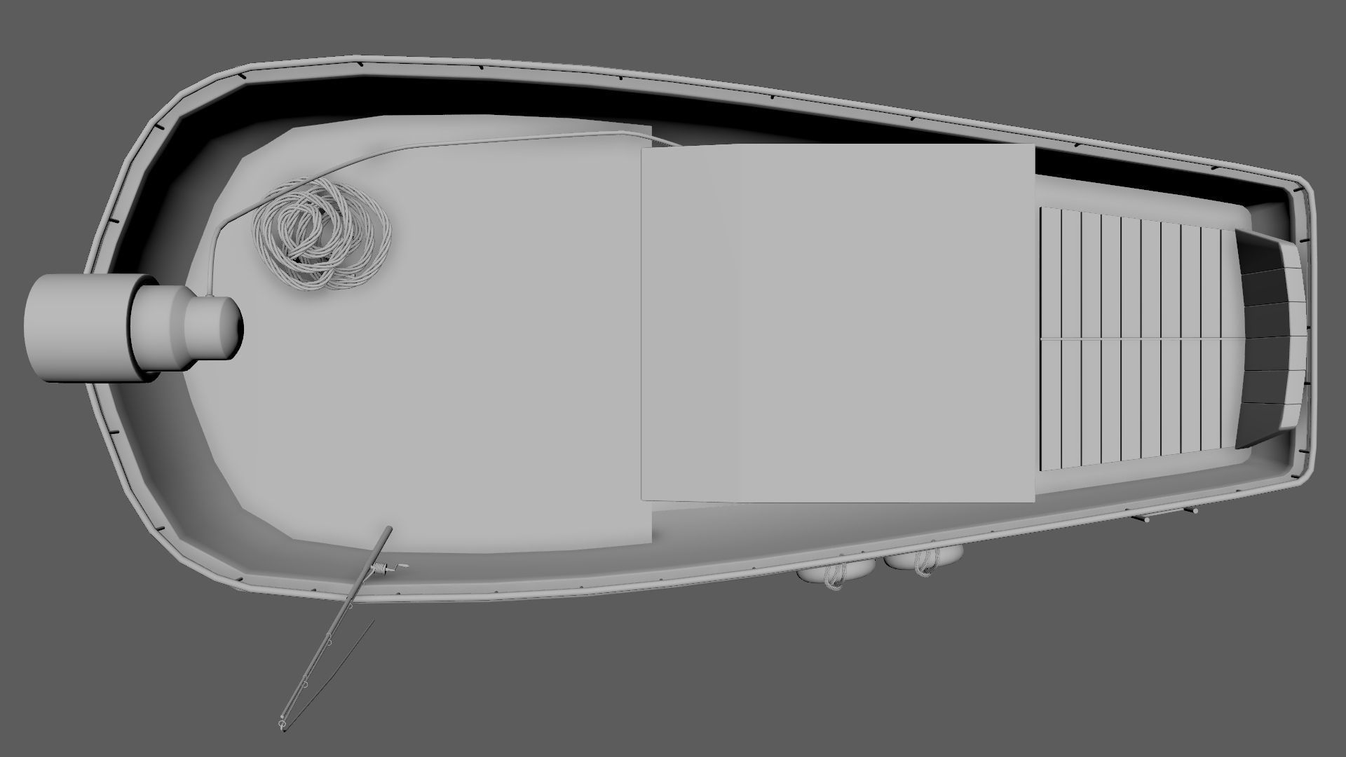 Watercraft Boat Cartoon Ship Free 3D model_16