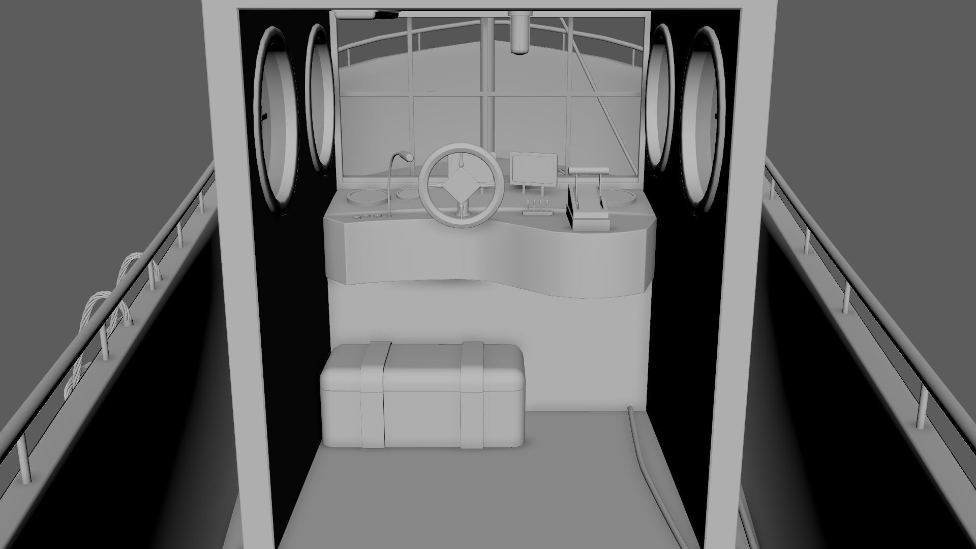 Watercraft Boat Cartoon Ship Free 3D model_19