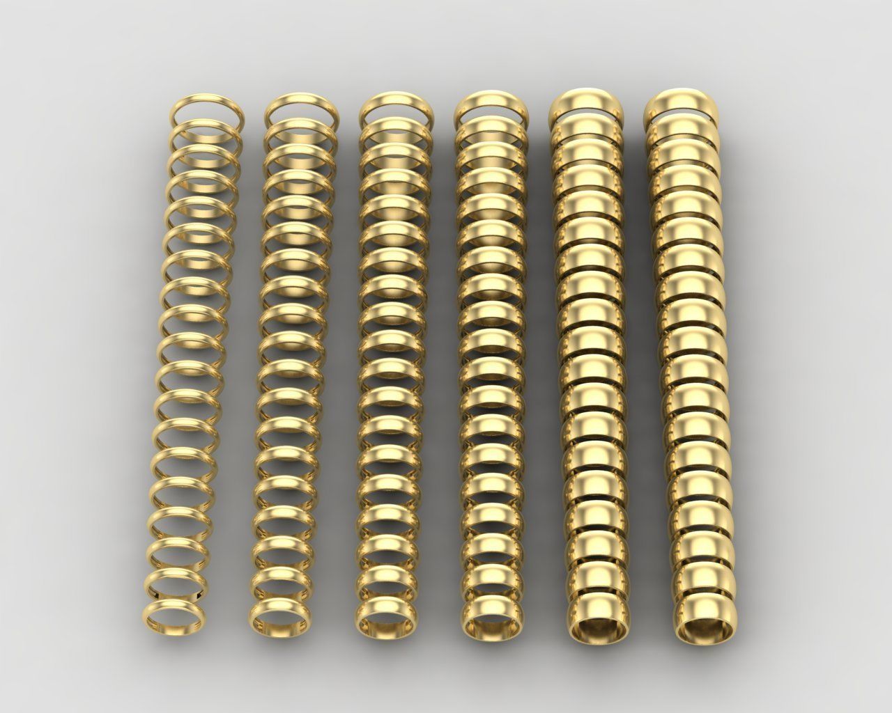 Pack of 114 rings in all sizes and widths 37-MWC 3D print model_9