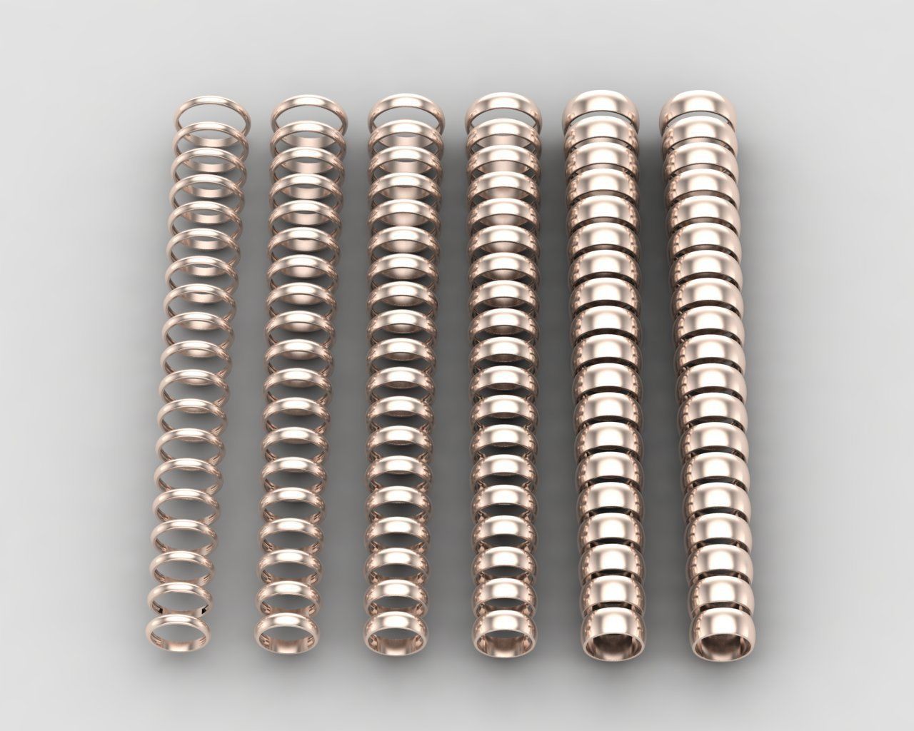 Pack of 114 rings in all sizes and widths 37-MWC 3D print model_11