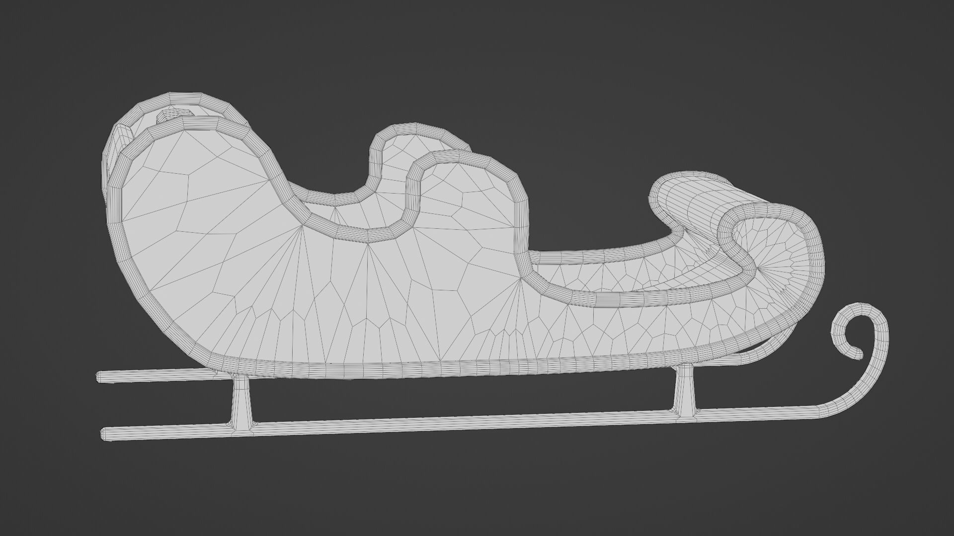 Santa Claus Sleigh 3D model_15