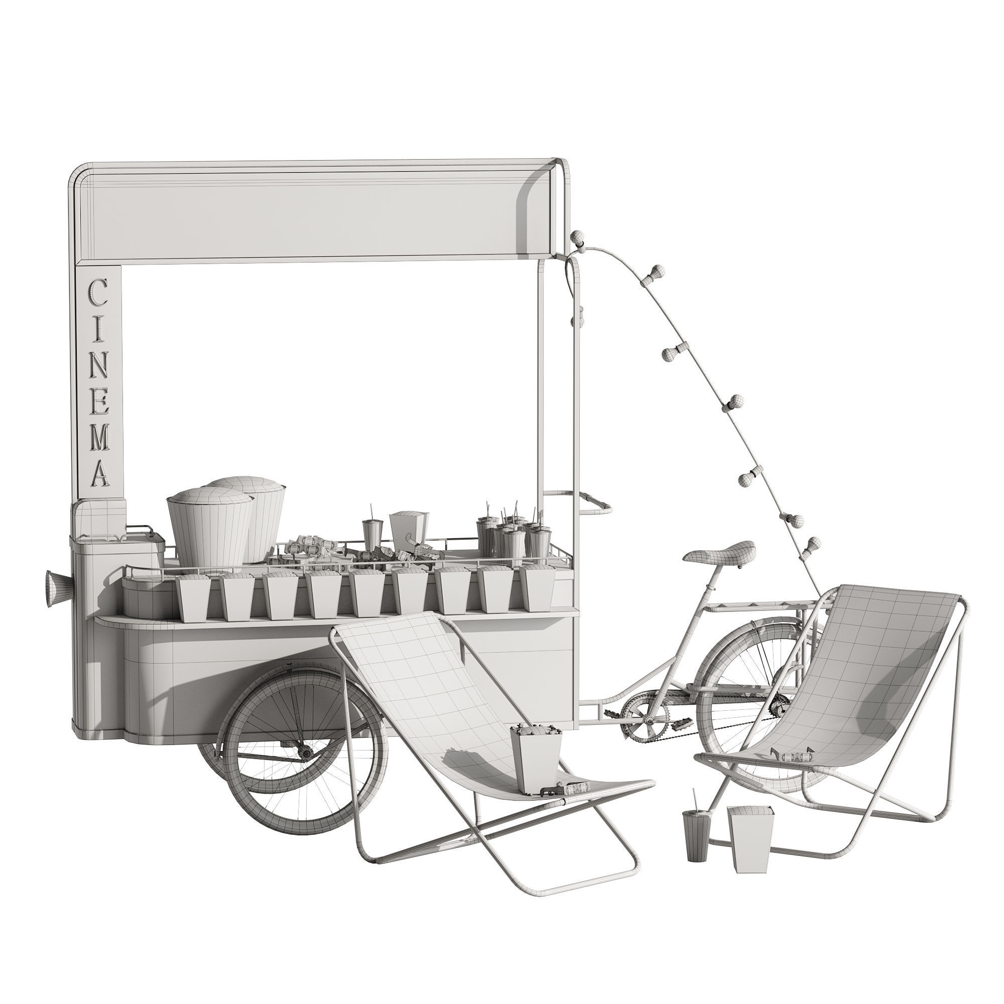 Cycling Cinema set 1 3D model_13