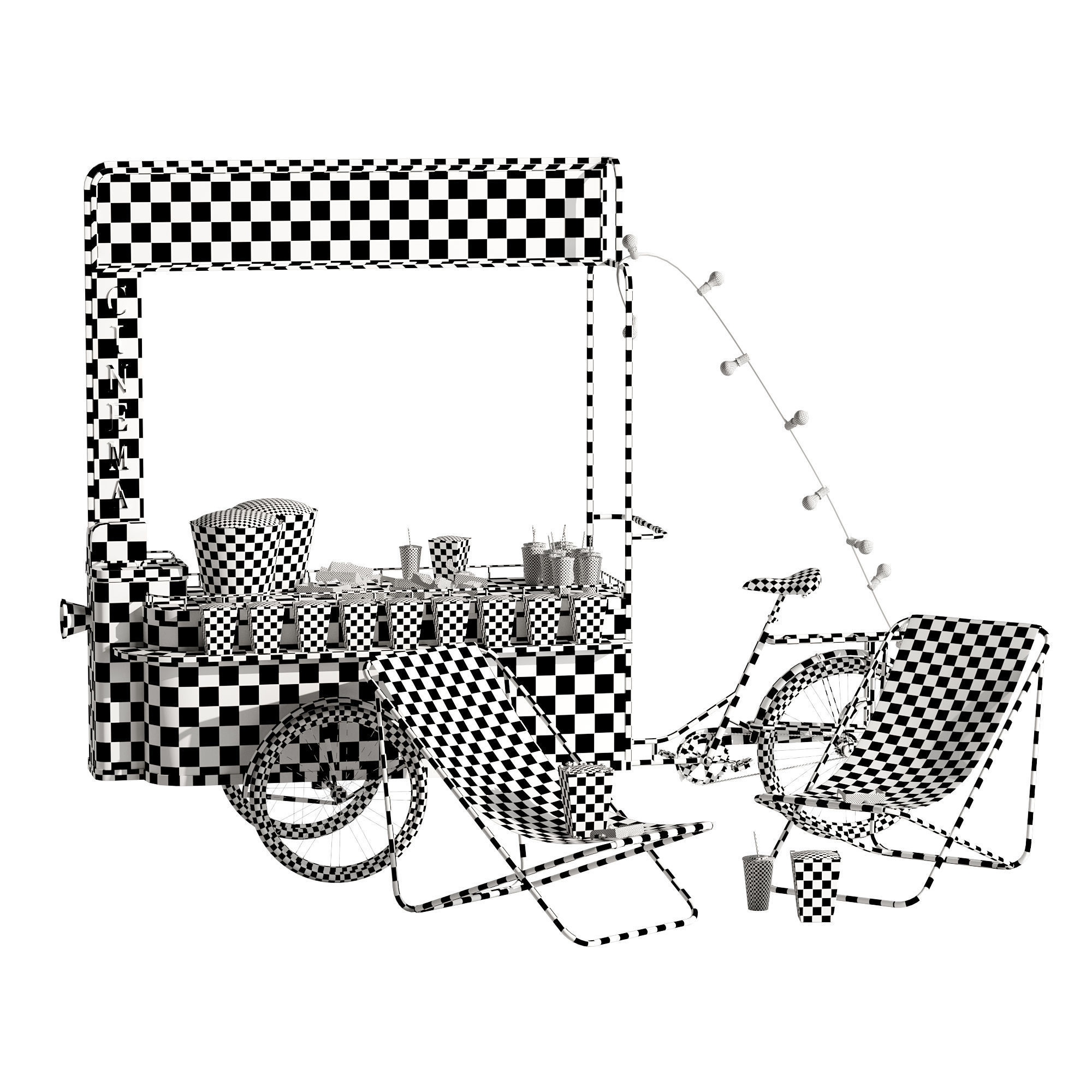 Cycling Cinema set 1 3D model_15