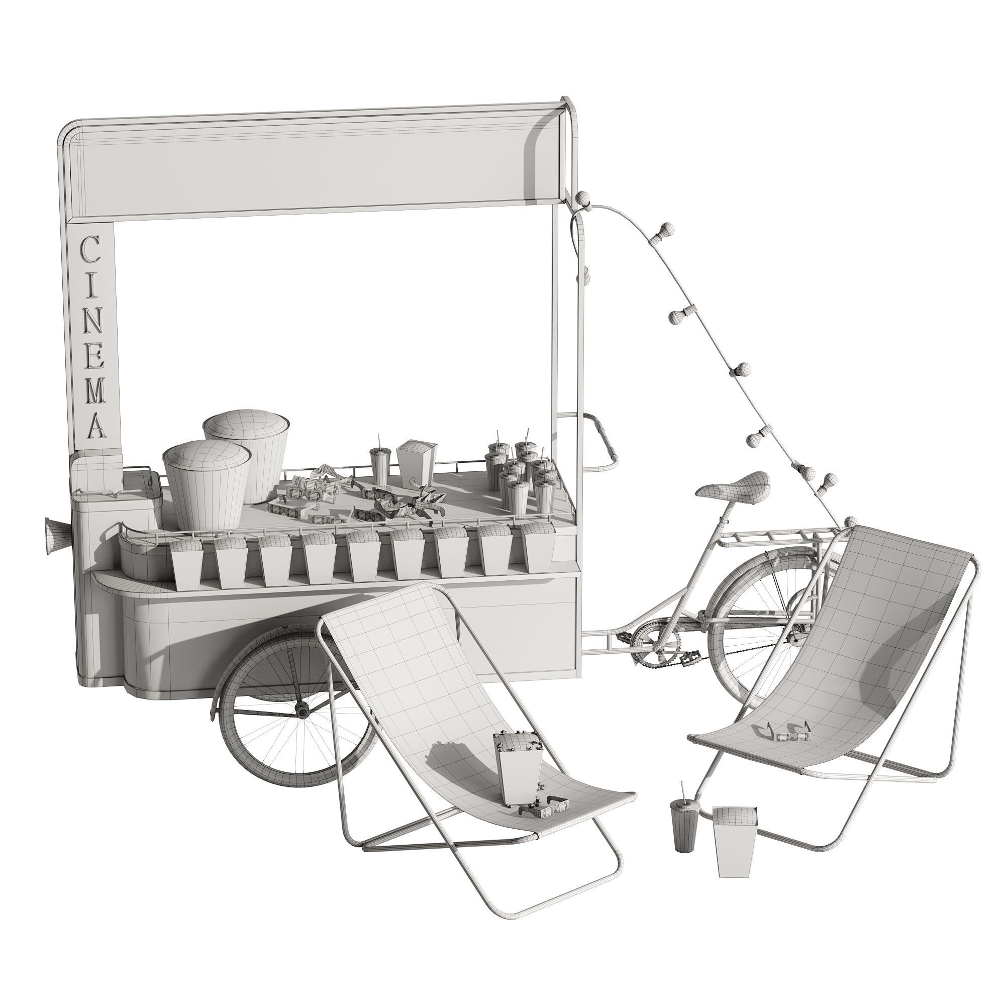 Cycling Cinema set 1 3D model_12