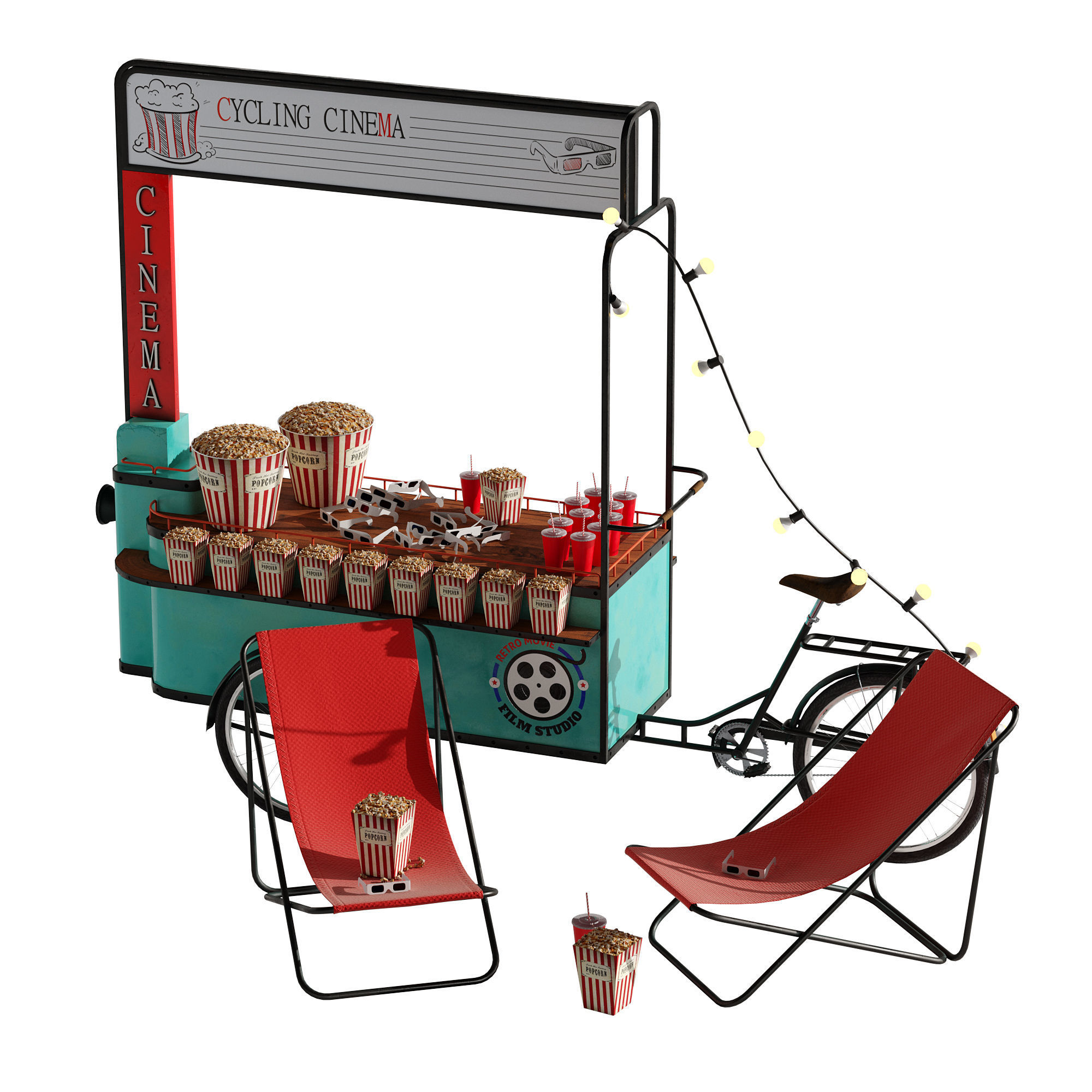 Cycling Cinema set 1 3D model_17