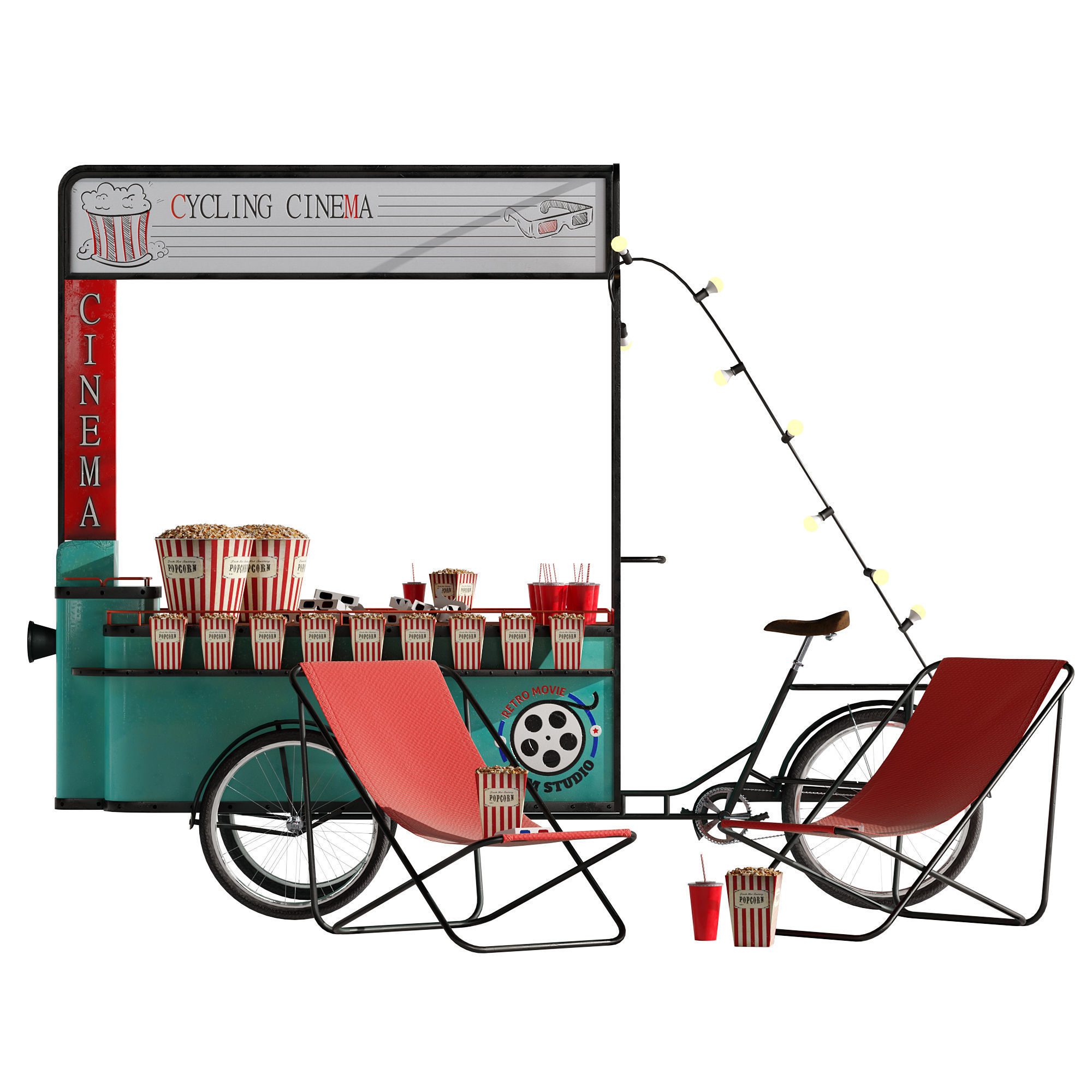 Cycling Cinema set 1 3D model_20