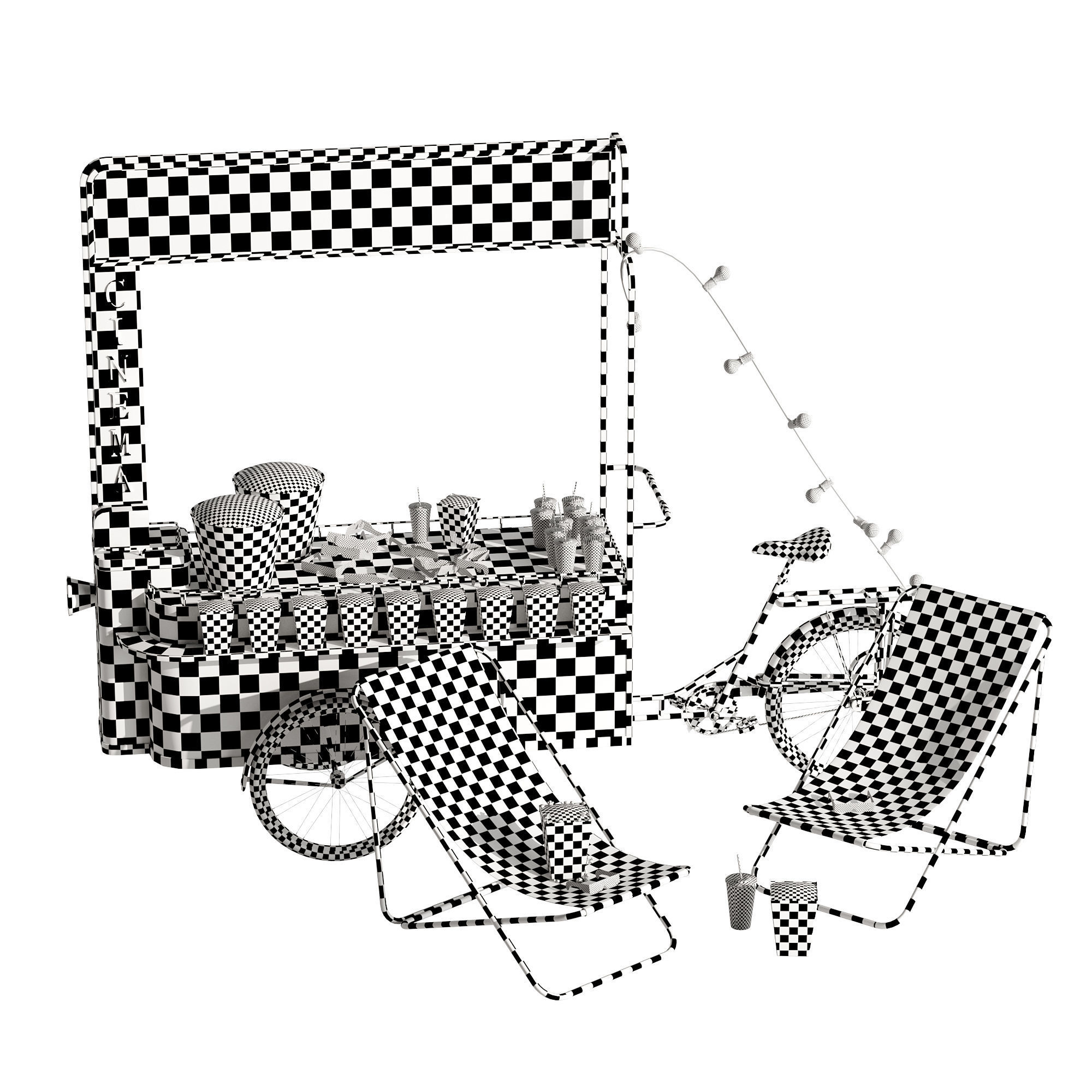 Cycling Cinema set 1 3D model_14