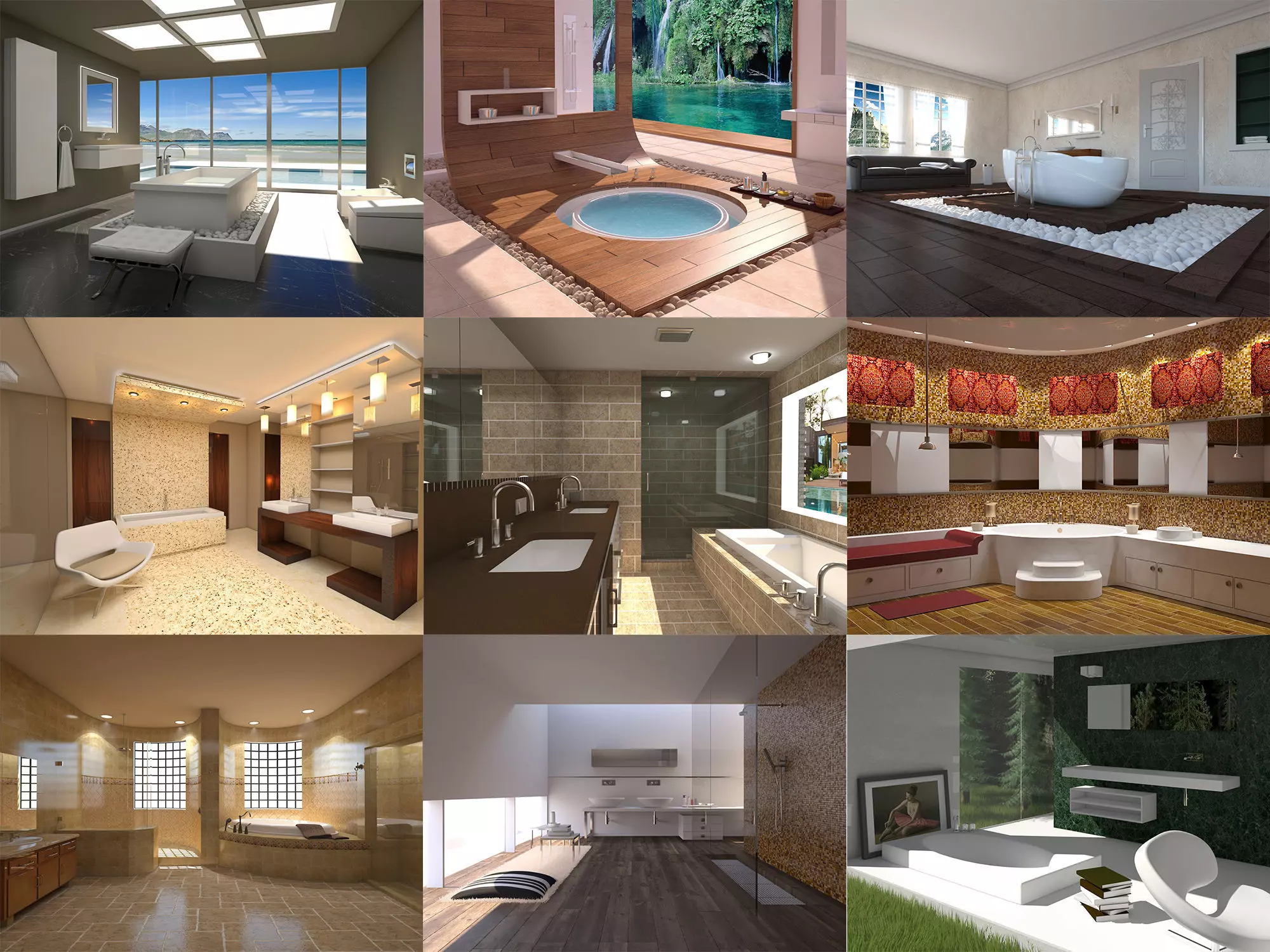 Bathrooms collection 3 different bathroom designs _0