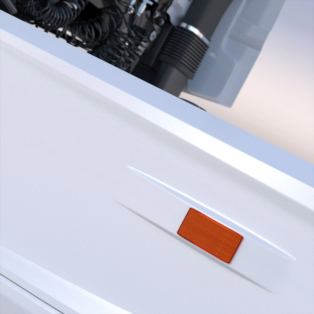 Mercedes Actros MP4 GigaSpace with 5 semitrailers 3D model_12