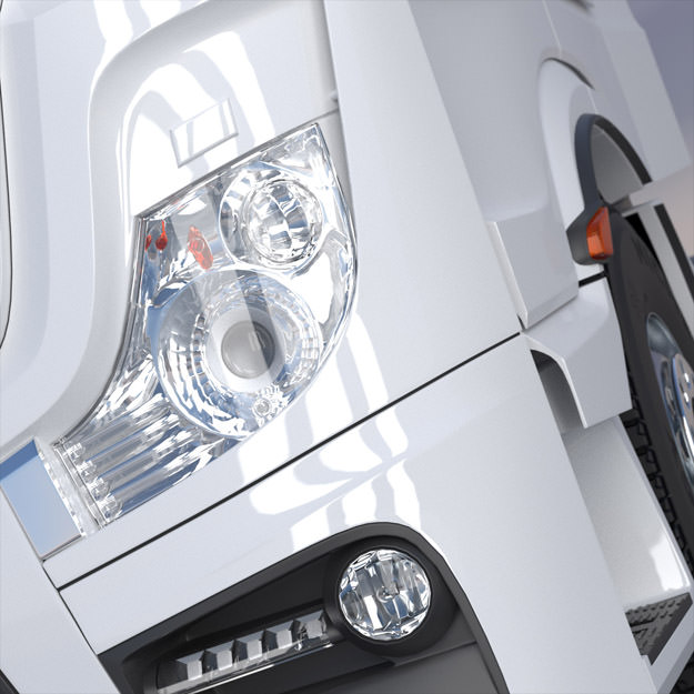 Mercedes Actros MP4 GigaSpace with 5 semitrailers 3D model_14