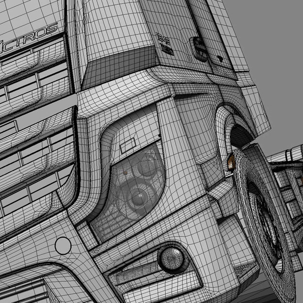 Mercedes Actros MP4 GigaSpace with 5 semitrailers 3D model_23