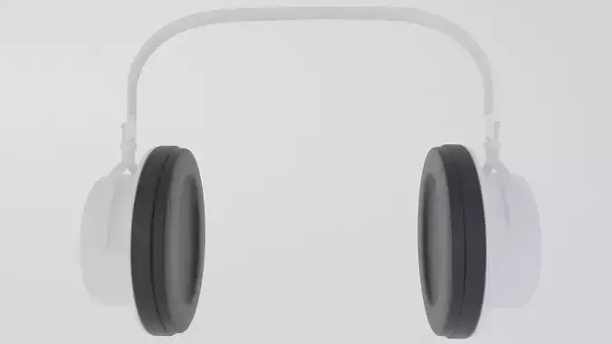 White headphones with black ear pads
