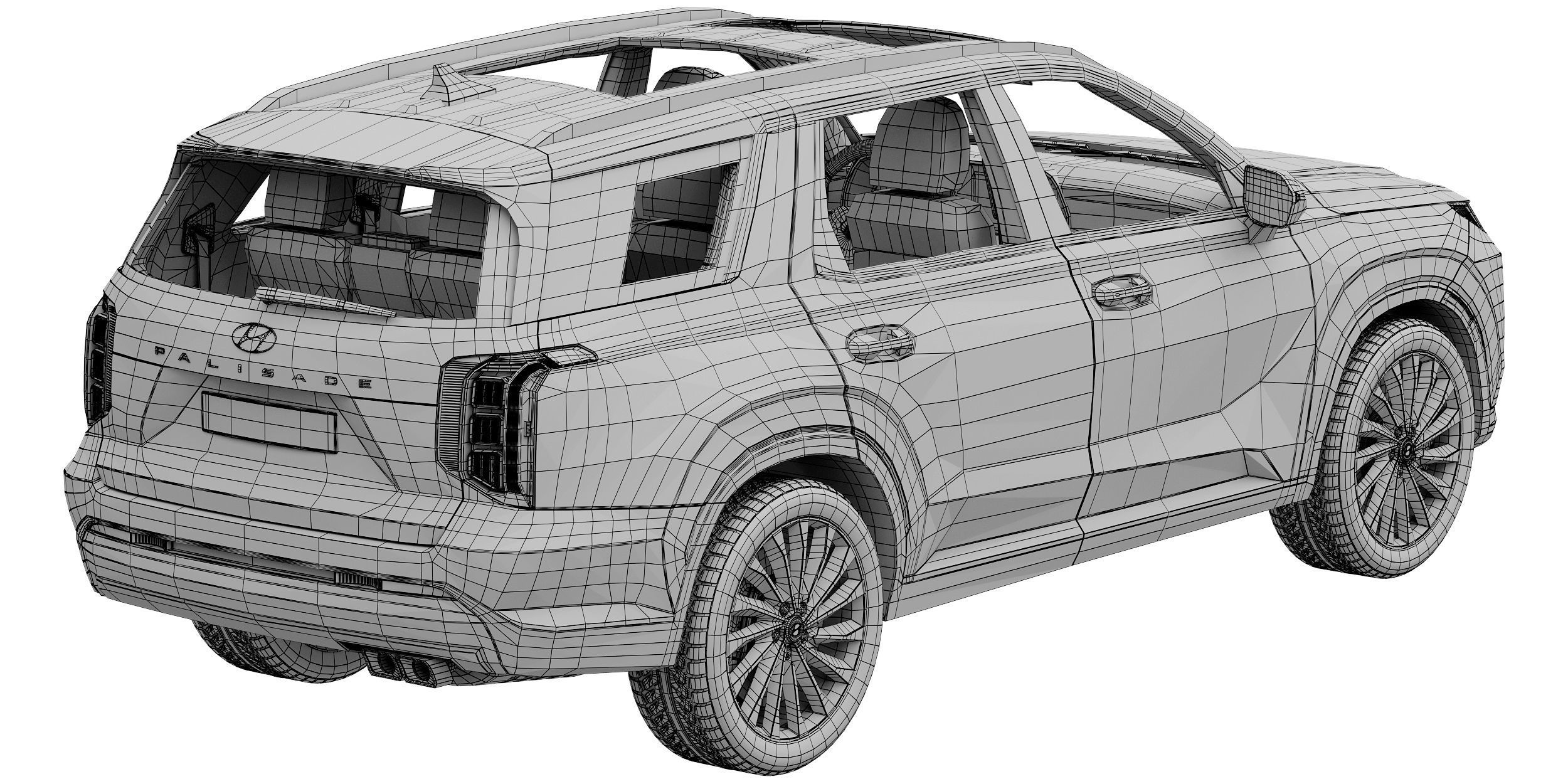 Hyundai Palisade 2023 3D model_17