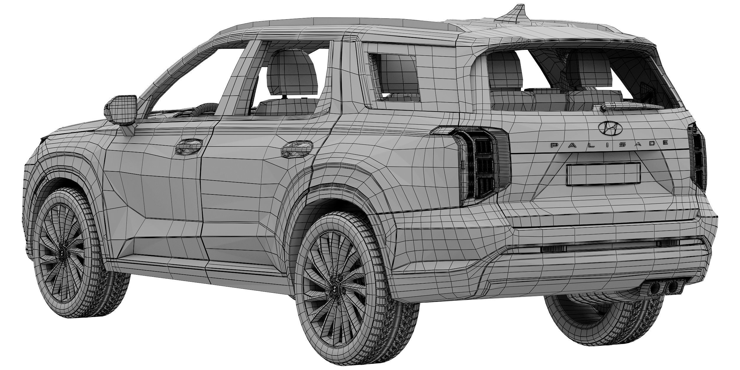 Hyundai Palisade 2023 3D model_15
