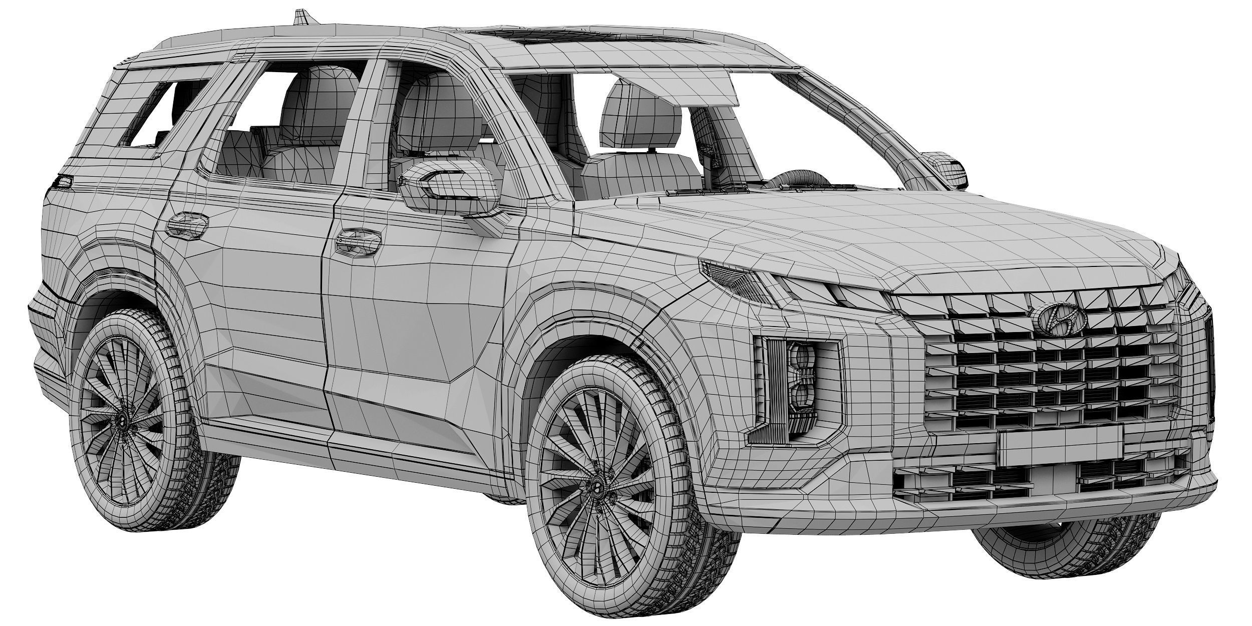Hyundai Palisade 2023 3D model_14