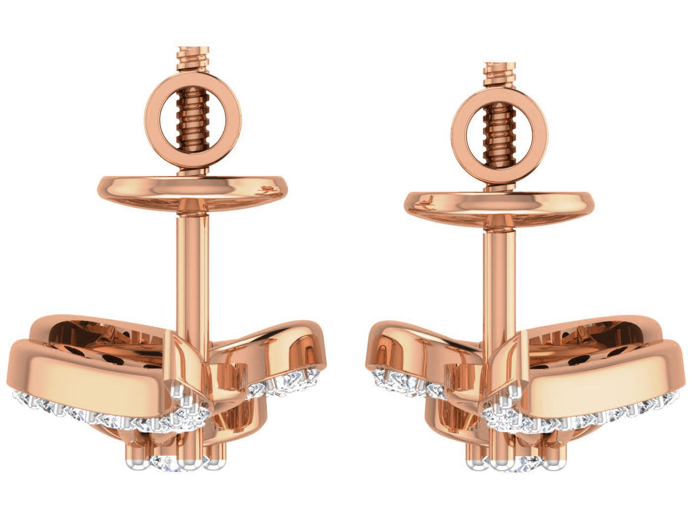 Women pendant-earrings set 3dm stl render detail 3D print model_12