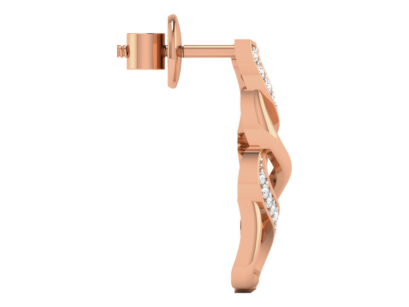 Women earrings 3dm stl render detail 3D print model_2