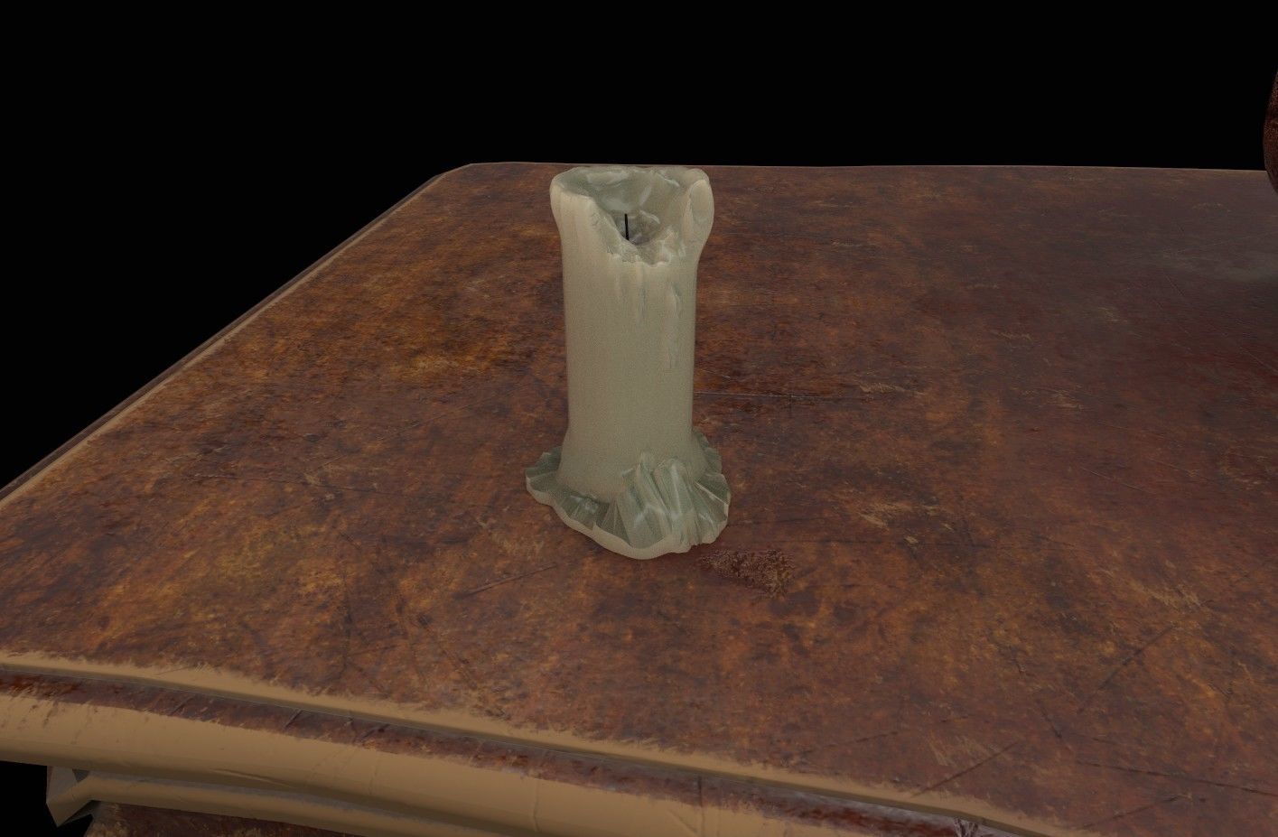 Jack o lantern with brain Low-poly 3D model_13