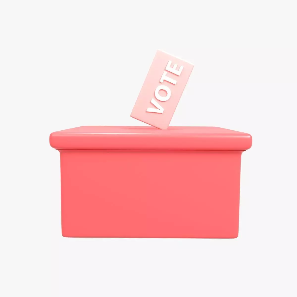 Election Vote Low-poly 3D model