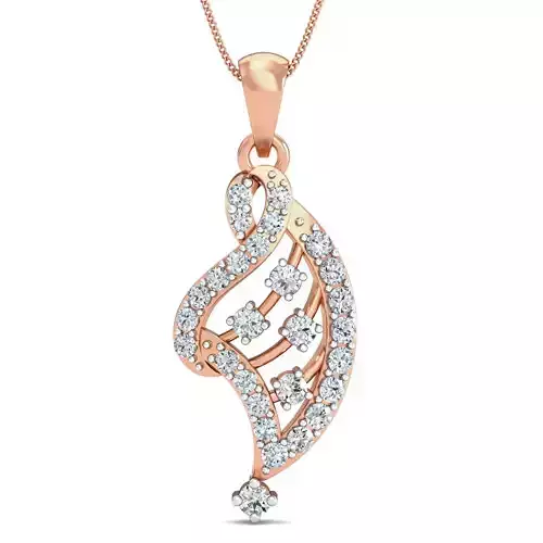 Women pendant-earrings set 3dm stl render detail