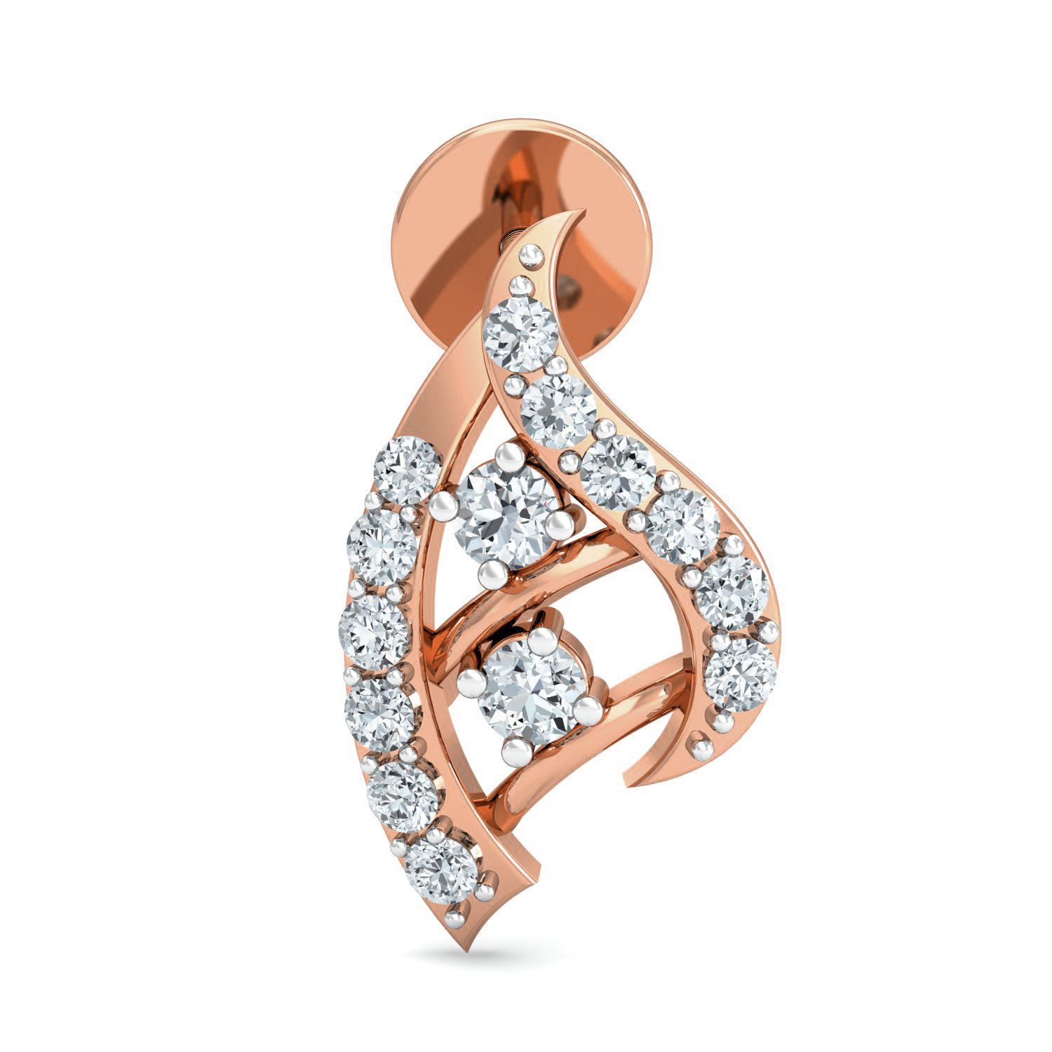 Women pendant-earrings set 3dm stl render detail 3D print model_6