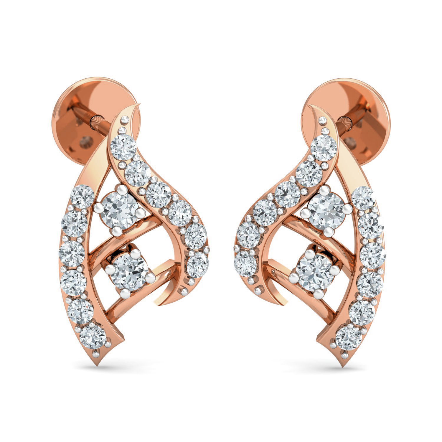 Women pendant-earrings set 3dm stl render detail 3D print model_1