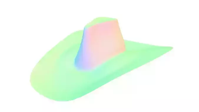 Cowboy Hat no texture 3D model