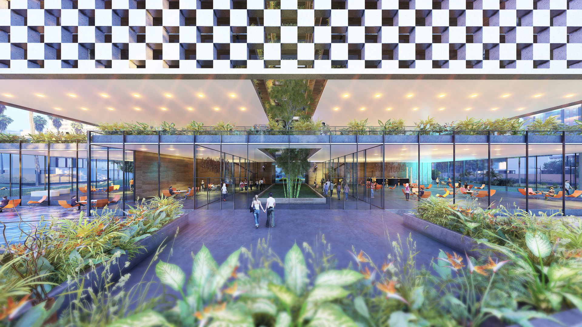 Tower in a city FULL Residential building Revit Lumion 3D model_15