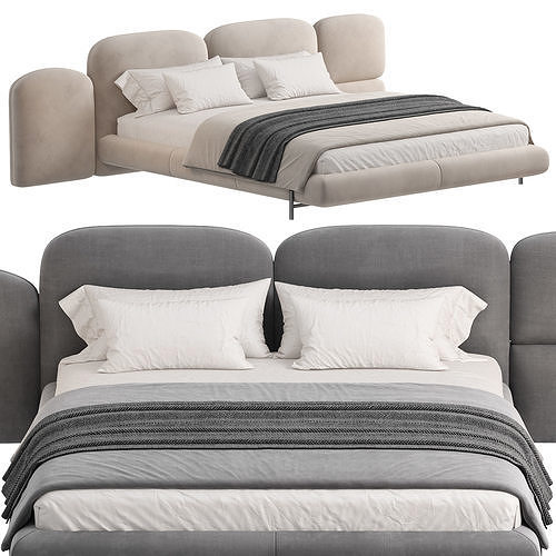 Bed Colection 1 - 4 Items 3D model 3D model 3D model 3D model 5