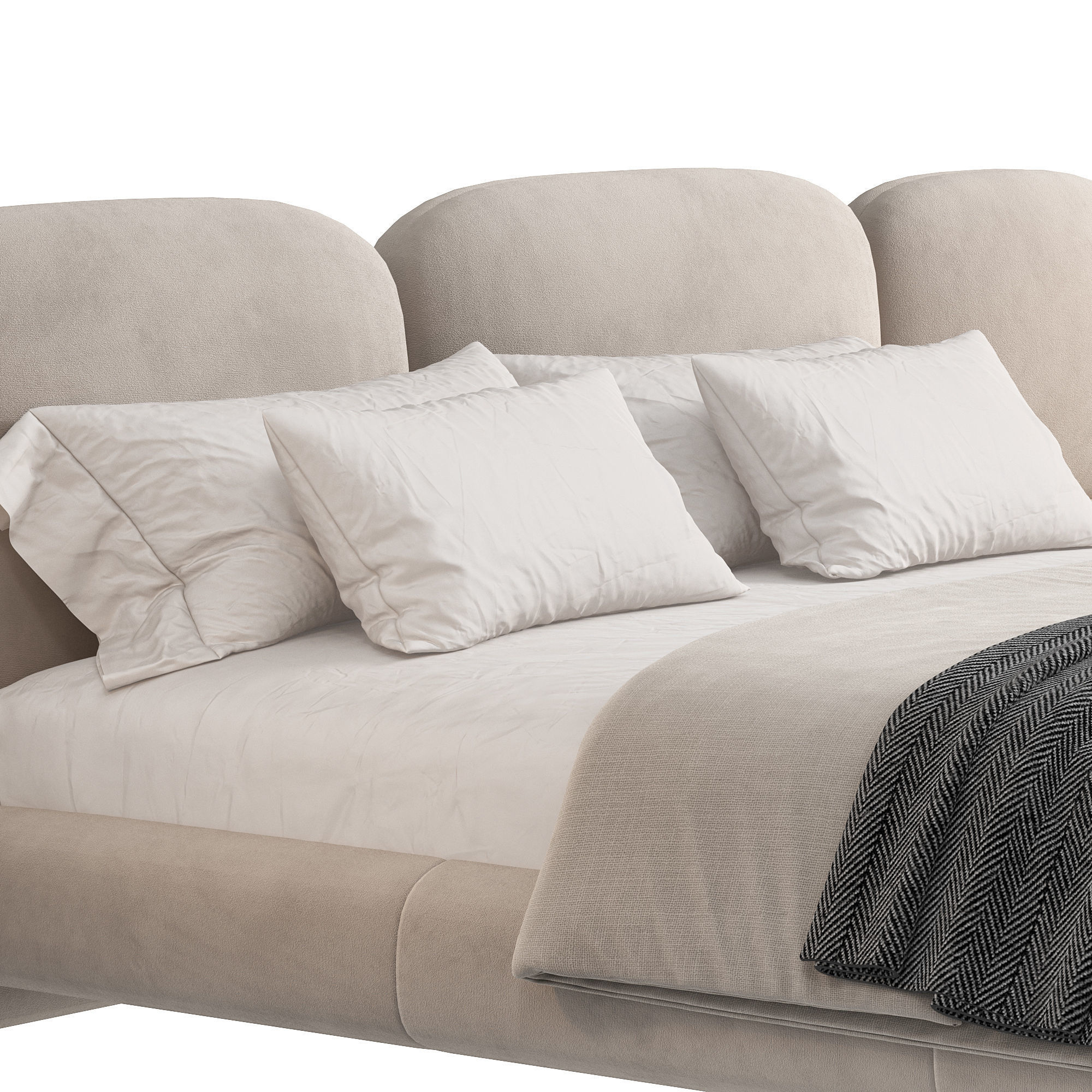 Bed Colection 1 - 4 Items 3D model 3D model 3D model 3D model_15