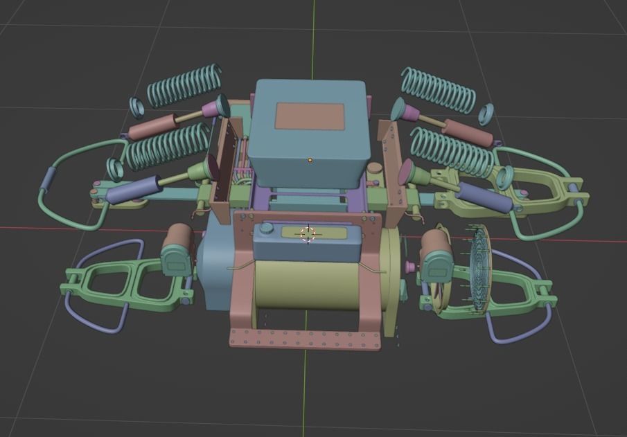 Electric car - ev - electric vehicle  3D model_11