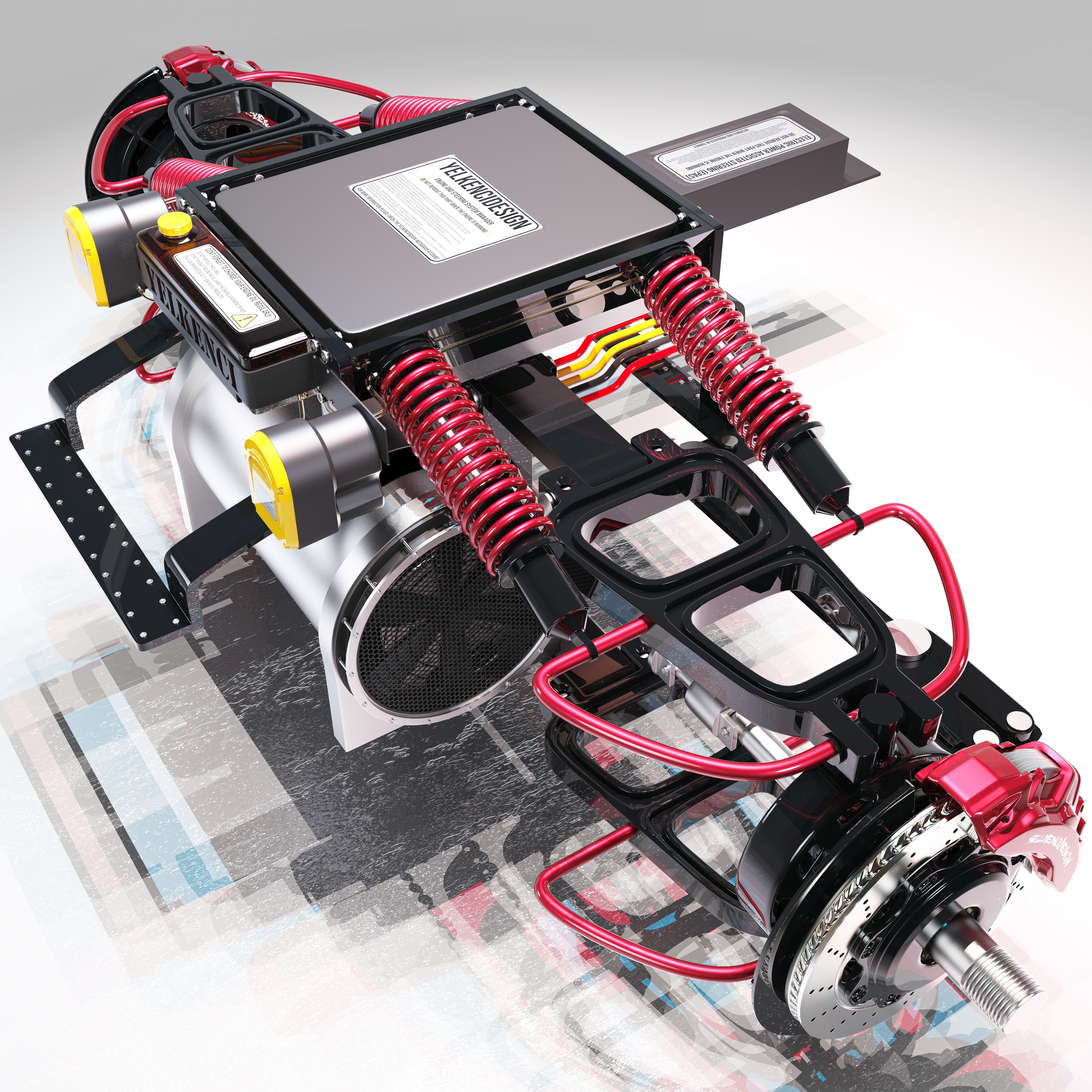 Electric car - ev - electric vehicle  3D model_5