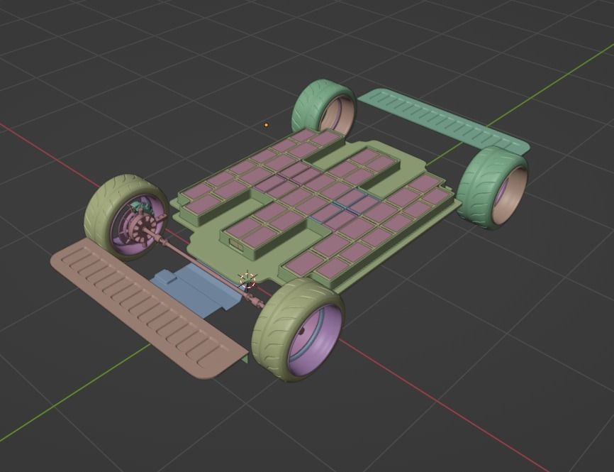 Electric car - ev - electric vehicle  3D model_6