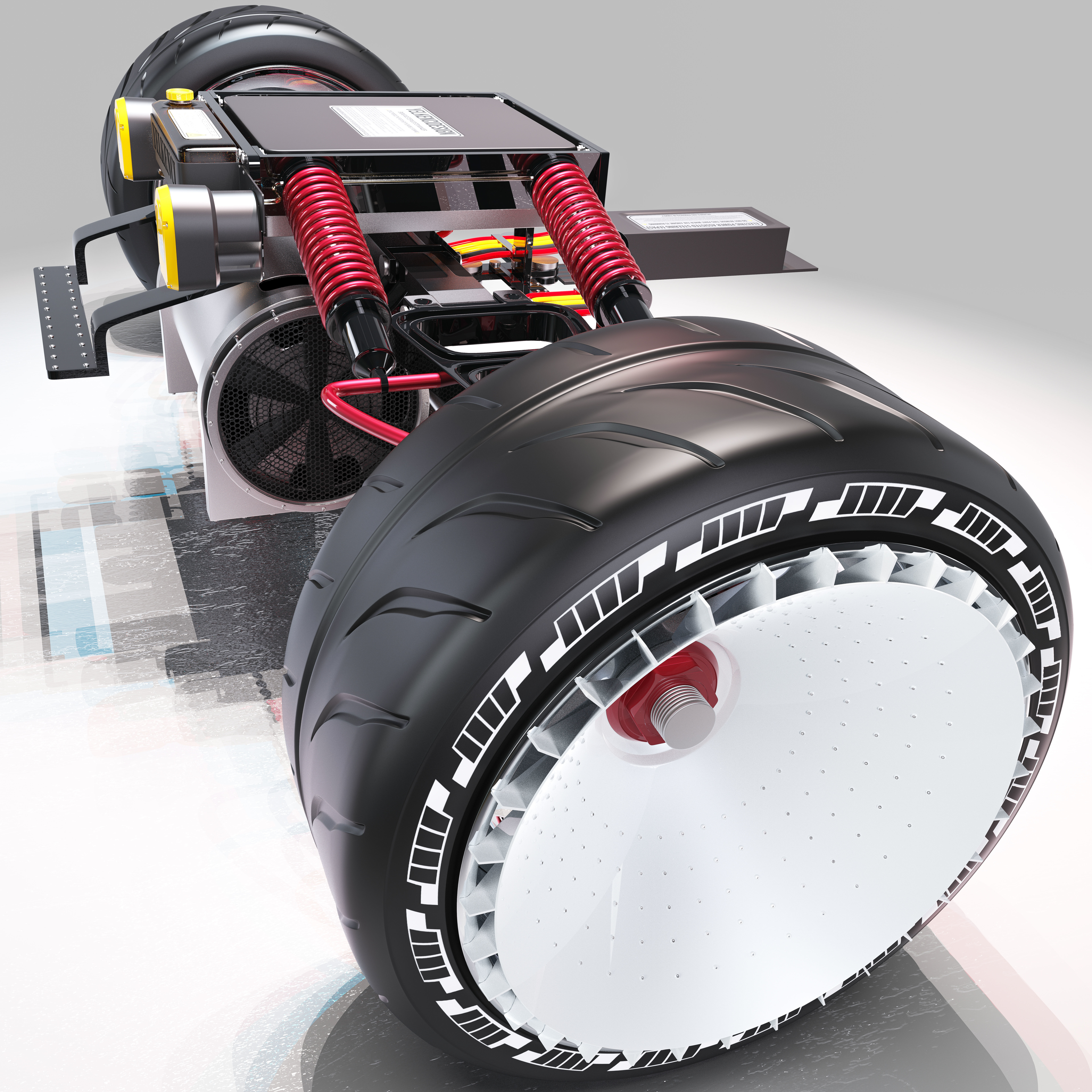 Electric car - ev - electric vehicle  3D model_2