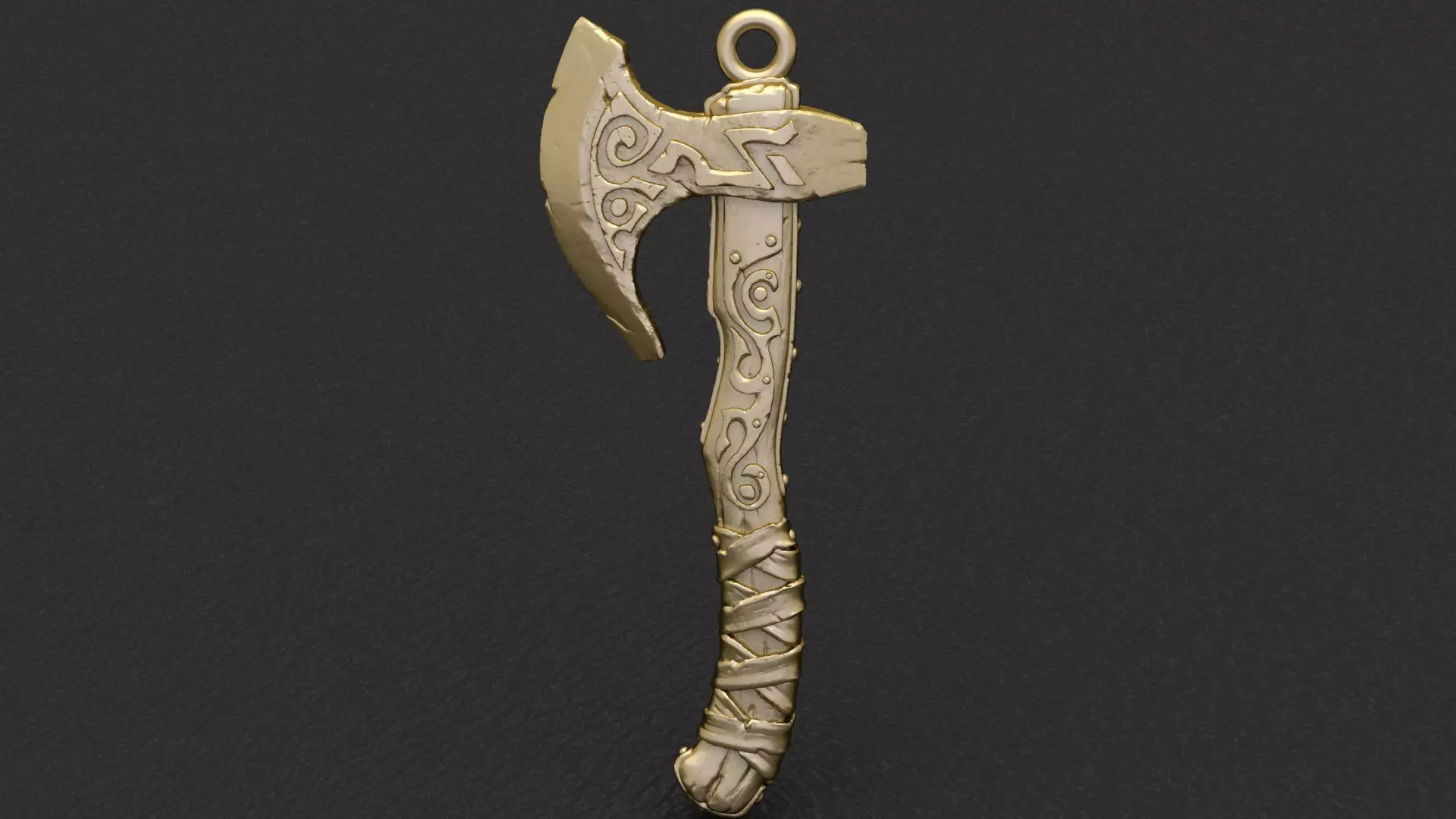 Viking Ax Jewelry 3D print model_0