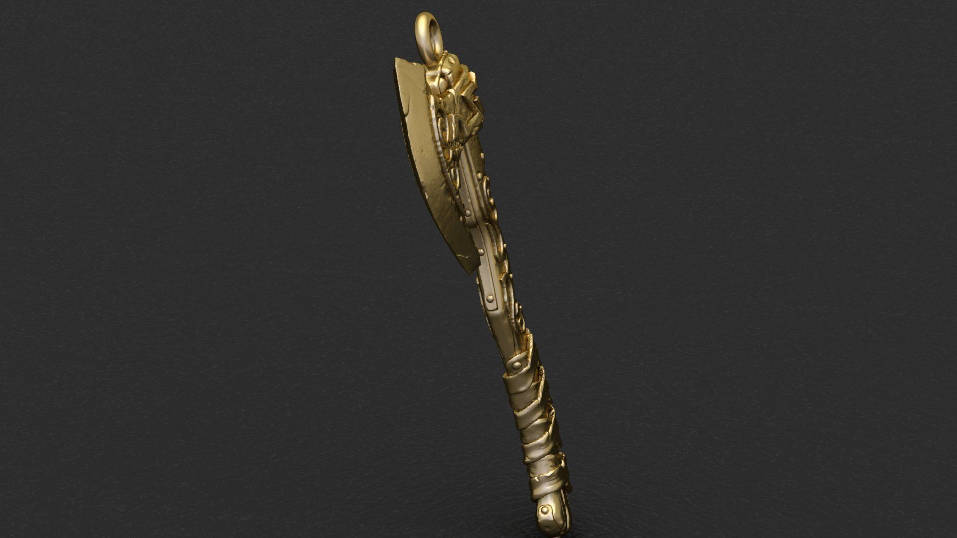 Viking Ax Jewelry 3D print model_4